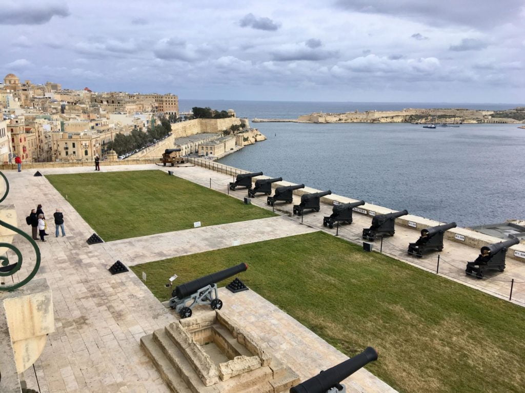 Saluting Battery w Vallettcie na Malcie